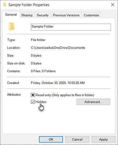 How to Hide Files and Folders in Windows for Free image 2