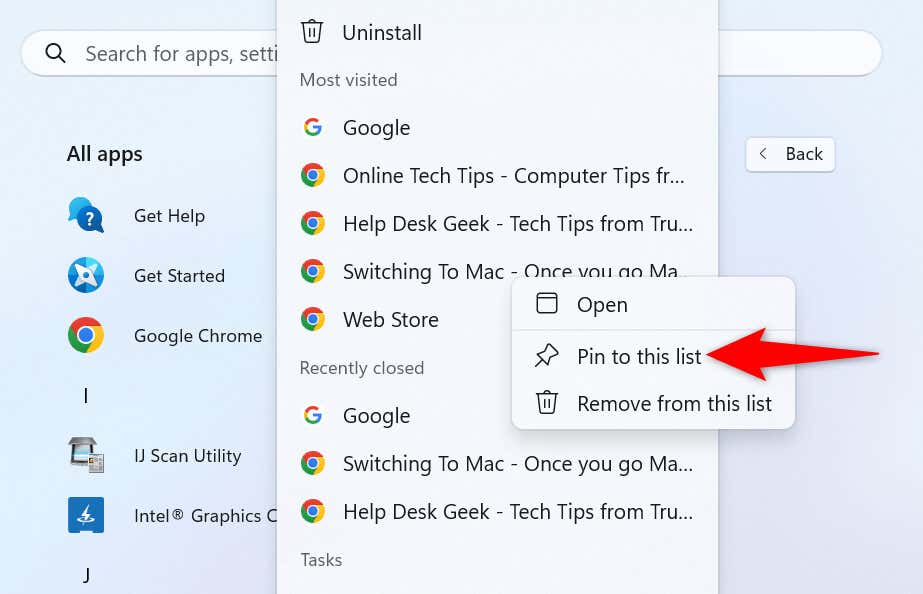 How to Control What Appears on Windows 11 Jump Lists image 7