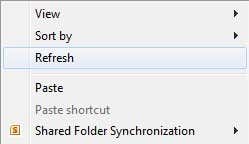 refresh desktop