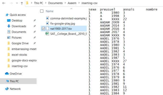 How To Insert CSV or TSV Into An Excel Worksheet image 5