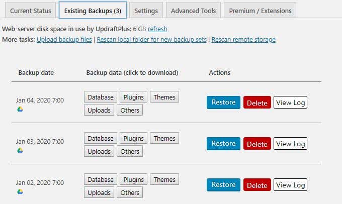 How To Backup Your WordPress Site image 8
