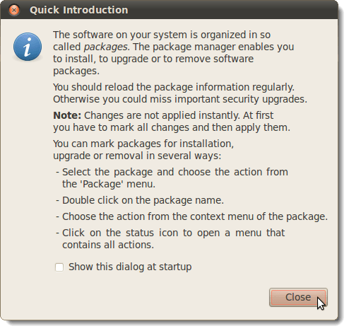 Synaptic Package Manager Quick Introduction