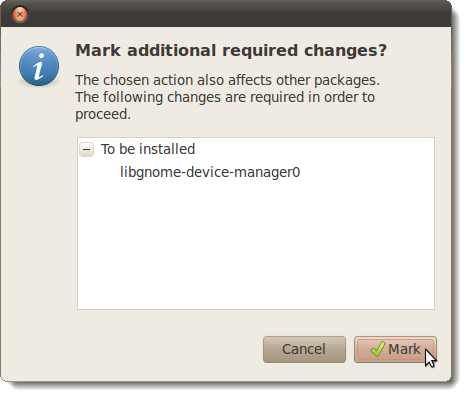 Marking additional required changes