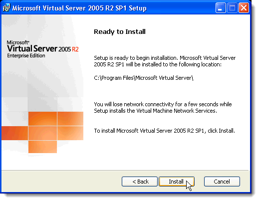 Setup is ready to install