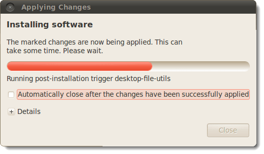 Applying changes