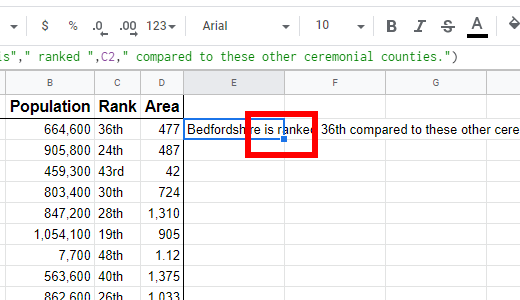 How to Use the CONCATENATE Function in Google Sheets image 5