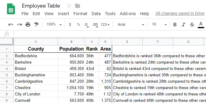 How to Use the CONCATENATE Function in Google Sheets image 6