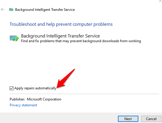 Fix Background Intelligent Transfer Service Will Not Start Error image 14