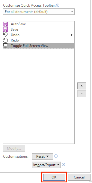 View Word Documents in Full-Screen Mode image 6