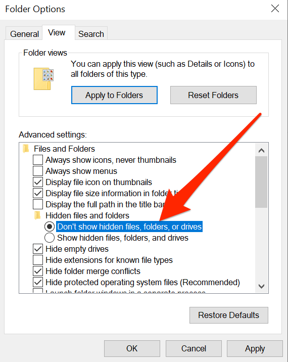 How To Show Hidden Files In Windows 10 image 12