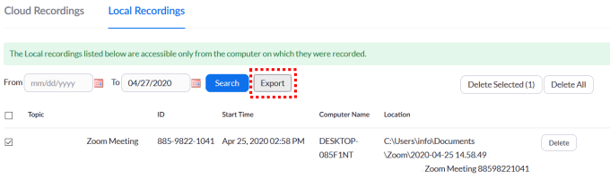How To Manage Your Zoom Recordings History image 5