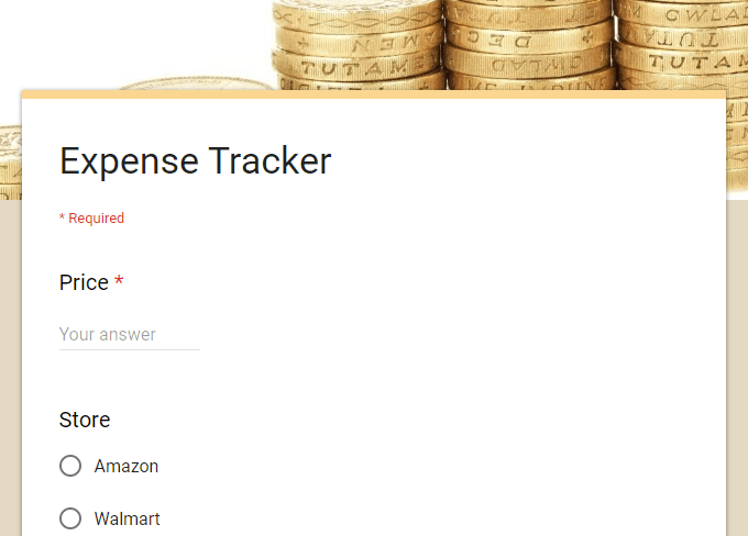 How To Use Google Forms As An Expense Tracker image 1