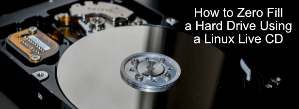 Perform a Zero Fill Using a Linux Live CD image 1