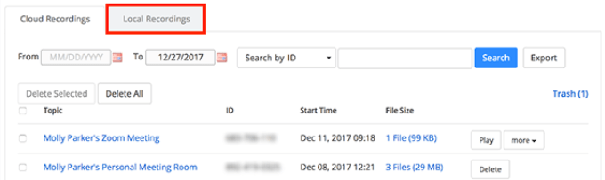 How To Manage Your Zoom Recordings History image 3