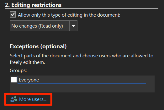 How to Restrict Editing on Word Documents image 6