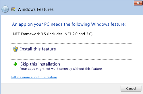 net framework install