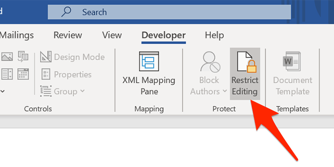 Remove Read Only From Word By Disabling Edit Restrictions image
