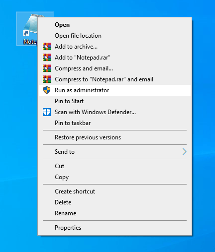 Open Notepad as Admin to Avoid &#8220;Access is Denied&#8221; image 2