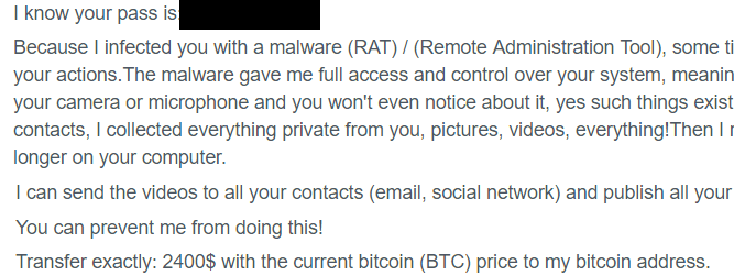 How To Protect Yourself From Threatening &#8220;We Have Your Password&#8221; Emails image 2