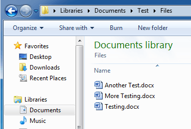 test folder