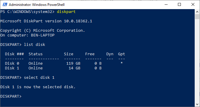 How to Use DiskPart Utility in Windows image 11