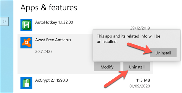 How to Uninstall Avast on Windows 10 image 5